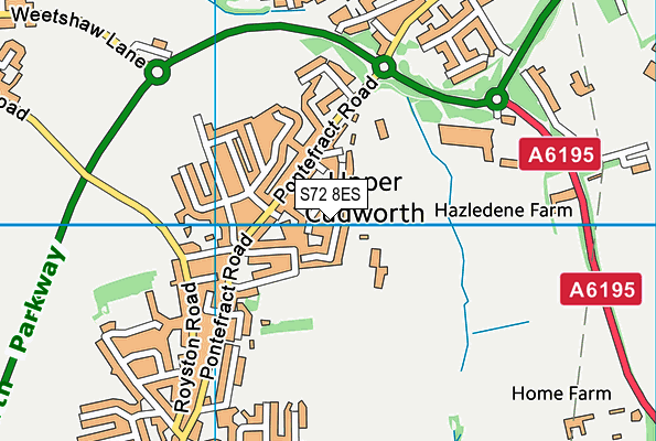 S72 8ES map - OS VectorMap District (Ordnance Survey) S72 8ES map - OS VectorMap District (Ordnance Survey)