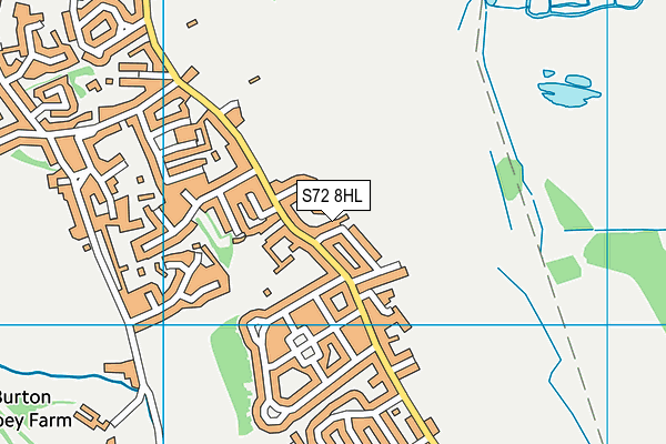 S72 8HL map - OS VectorMap District (Ordnance Survey) S72 8HL map - OS VectorMap District (Ordnance Survey)