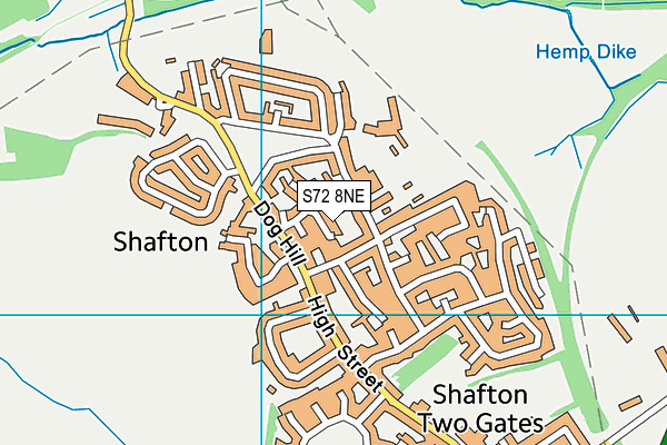 S72 8NE map - OS VectorMap District (Ordnance Survey) S72 8NE map - OS VectorMap District (Ordnance Survey)