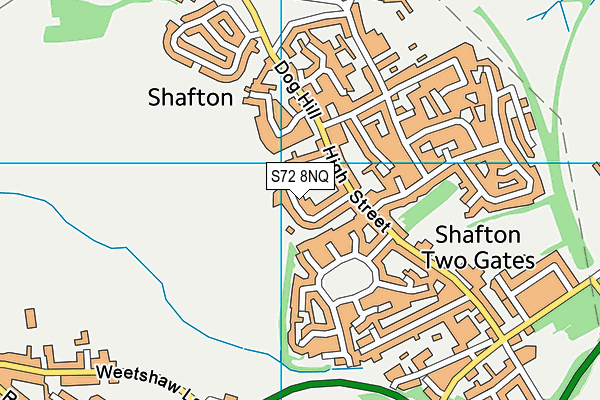 S72 8NQ map - OS VectorMap District (Ordnance Survey) S72 8NQ map - OS VectorMap District (Ordnance Survey)