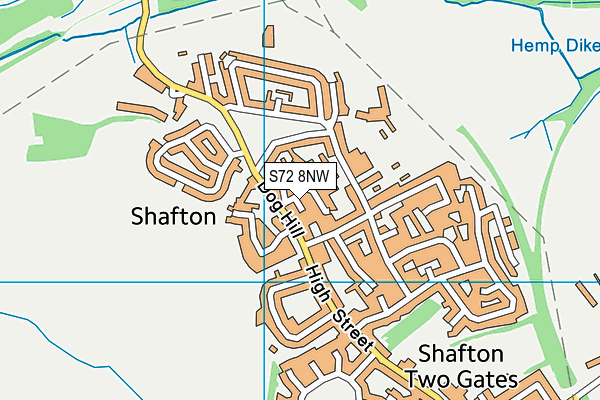 S72 8NW map - OS VectorMap District (Ordnance Survey) S72 8NW map - OS VectorMap District (Ordnance Survey)