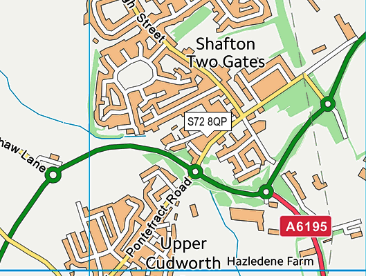 S72 8QP map - OS VectorMap District (Ordnance Survey) S72 8QP map - OS VectorMap District (Ordnance Survey)