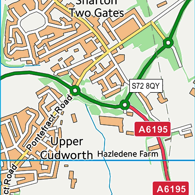 S72 8QY map - OS VectorMap District (Ordnance Survey) S72 8QY map - OS VectorMap District (Ordnance Survey)