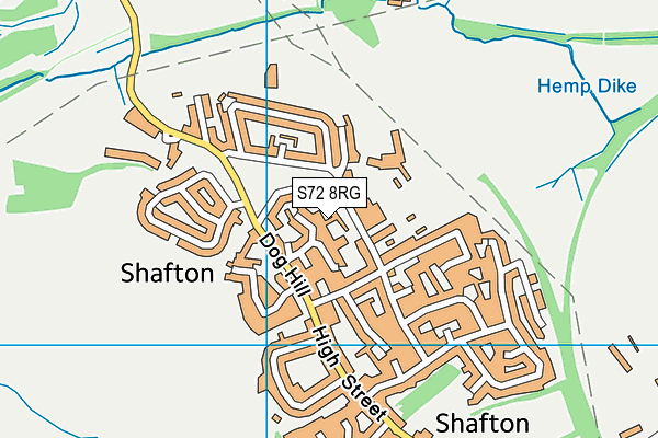 S72 8RG map - OS VectorMap District (Ordnance Survey) S72 8RG map - OS VectorMap District (Ordnance Survey)