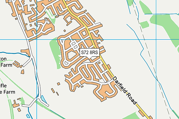 S72 8RS map - OS VectorMap District (Ordnance Survey) S72 8RS map - OS VectorMap District (Ordnance Survey)