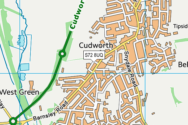 S72 8UQ map - OS VectorMap District (Ordnance Survey) S72 8UQ map - OS VectorMap District (Ordnance Survey)