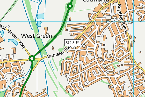 S72 8UY map - OS VectorMap District (Ordnance Survey) S72 8UY map - OS VectorMap District (Ordnance Survey)