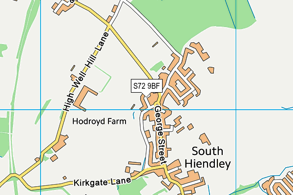S72 9BF map - OS VectorMap District (Ordnance Survey) S72 9BF map - OS VectorMap District (Ordnance Survey)