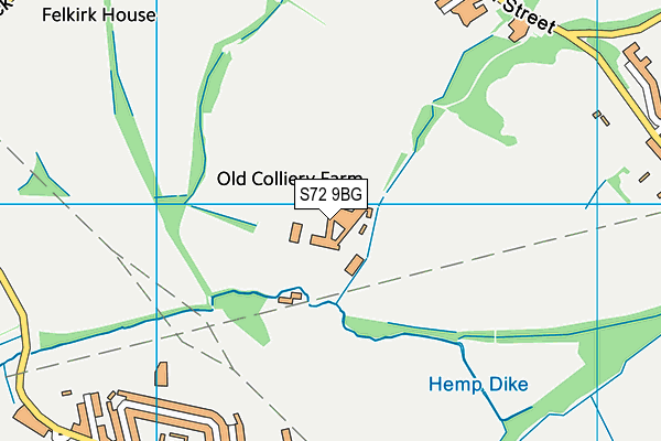 S72 9BG map - OS VectorMap District (Ordnance Survey) S72 9BG map - OS VectorMap District (Ordnance Survey)