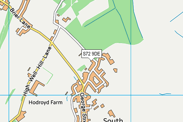 S72 9DE map - OS VectorMap District (Ordnance Survey) S72 9DE map - OS VectorMap District (Ordnance Survey)