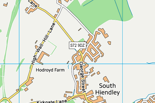 S72 9DZ map - OS VectorMap District (Ordnance Survey) S72 9DZ map - OS VectorMap District (Ordnance Survey)