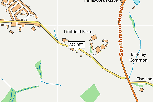 S72 9ET map - OS VectorMap District (Ordnance Survey) S72 9ET map - OS VectorMap District (Ordnance Survey)