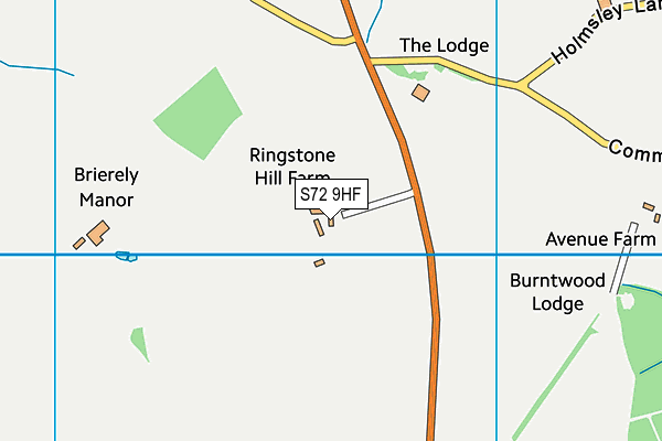 S72 9HF map - OS VectorMap District (Ordnance Survey) S72 9HF map - OS VectorMap District (Ordnance Survey)