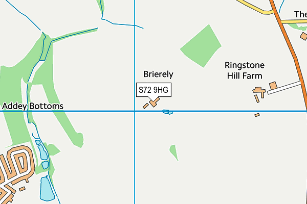 S72 9HG map - OS VectorMap District (Ordnance Survey) S72 9HG map - OS VectorMap District (Ordnance Survey)
