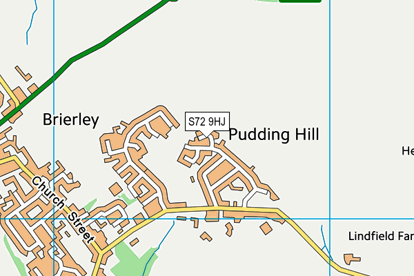 S72 9HJ map - OS VectorMap District (Ordnance Survey) S72 9HJ map - OS VectorMap District (Ordnance Survey)