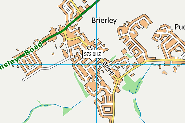 S72 9HZ map - OS VectorMap District (Ordnance Survey) S72 9HZ map - OS VectorMap District (Ordnance Survey)