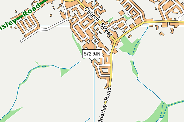 S72 9JN map - OS VectorMap District (Ordnance Survey) S72 9JN map - OS VectorMap District (Ordnance Survey)