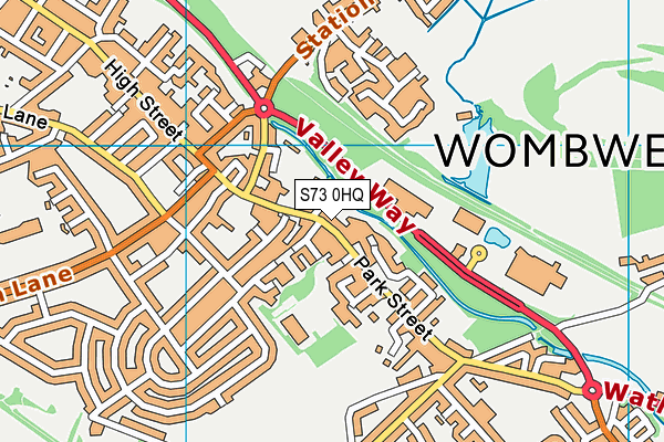 S73 0HQ map - OS VectorMap District (Ordnance Survey) S73 0HQ map - OS VectorMap District (Ordnance Survey)