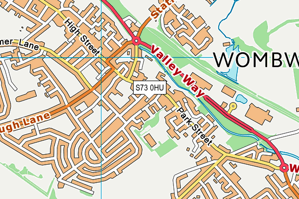 S73 0HU map - OS VectorMap District (Ordnance Survey) S73 0HU map - OS VectorMap District (Ordnance Survey)