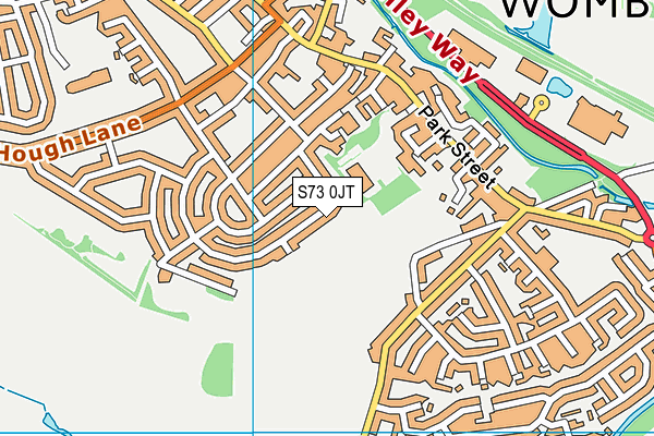 S73 0JT map - OS VectorMap District (Ordnance Survey) S73 0JT map - OS VectorMap District (Ordnance Survey)