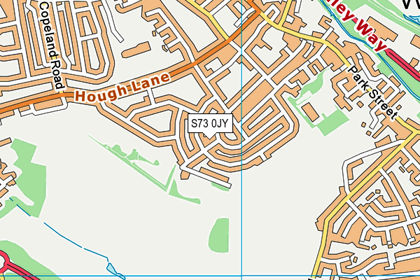 S73 0JY map - OS VectorMap District (Ordnance Survey) S73 0JY map - OS VectorMap District (Ordnance Survey)