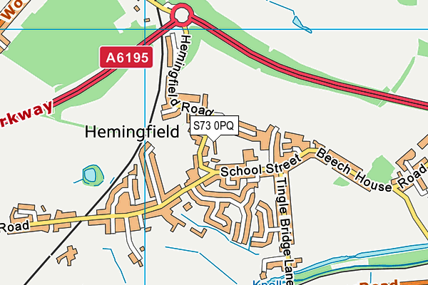 S73 0PQ map - OS VectorMap District (Ordnance Survey) S73 0PQ map - OS VectorMap District (Ordnance Survey)