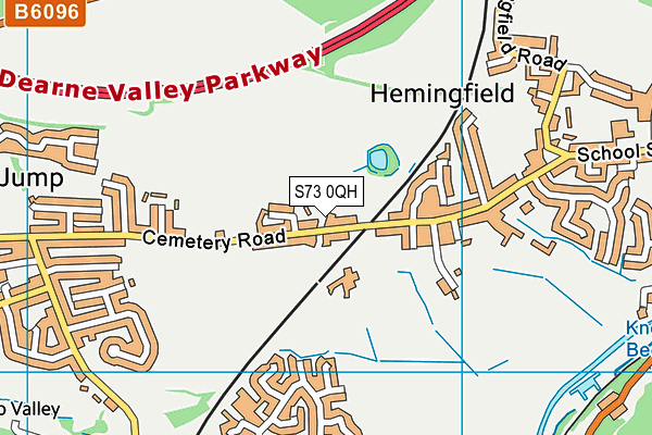 S73 0QH map - OS VectorMap District (Ordnance Survey) S73 0QH map - OS VectorMap District (Ordnance Survey)