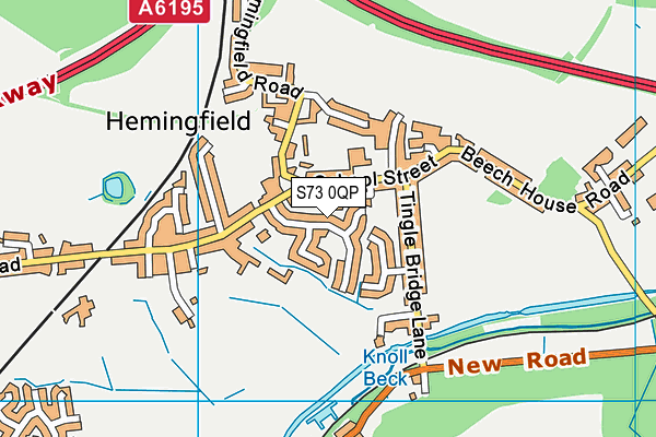 S73 0QP map - OS VectorMap District (Ordnance Survey) S73 0QP map - OS VectorMap District (Ordnance Survey)