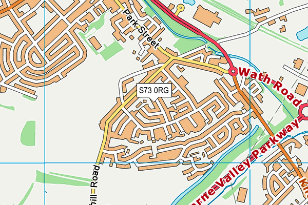 S73 0RG map - OS VectorMap District (Ordnance Survey) S73 0RG map - OS VectorMap District (Ordnance Survey)
