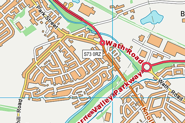 S73 0RZ map - OS VectorMap District (Ordnance Survey) S73 0RZ map - OS VectorMap District (Ordnance Survey)