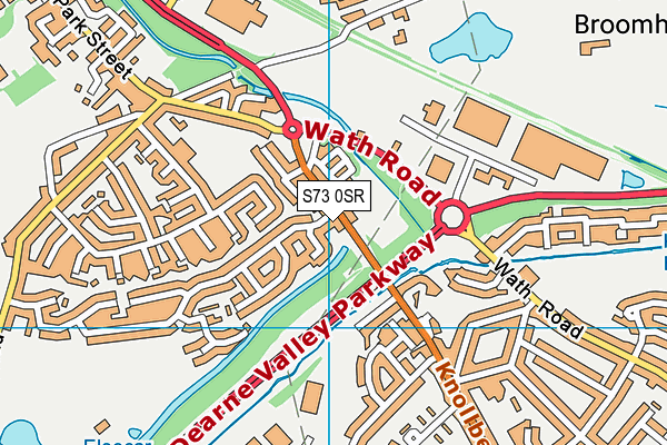 S73 0SR map - OS VectorMap District (Ordnance Survey) S73 0SR map - OS VectorMap District (Ordnance Survey)
