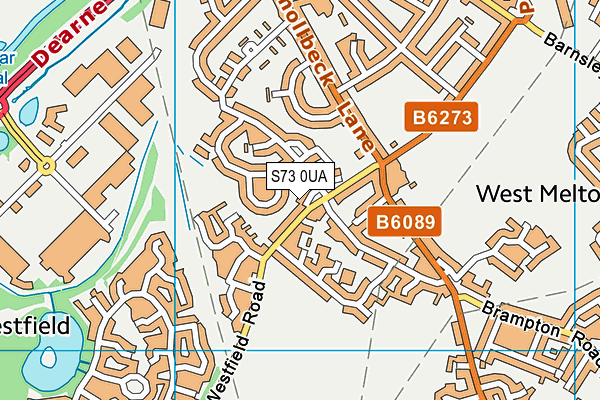 S73 0UA map - OS VectorMap District (Ordnance Survey) S73 0UA map - OS VectorMap District (Ordnance Survey)