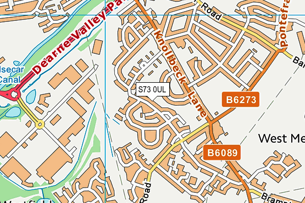 S73 0UL map - OS VectorMap District (Ordnance Survey) S73 0UL map - OS VectorMap District (Ordnance Survey)
