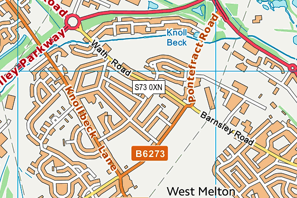 S73 0XN map - OS VectorMap District (Ordnance Survey) S73 0XN map - OS VectorMap District (Ordnance Survey)