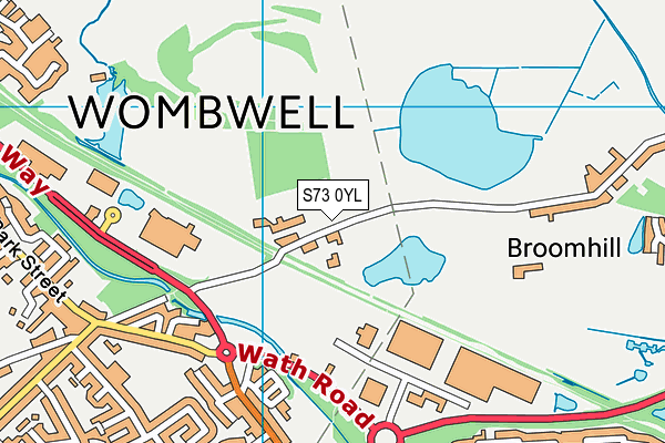 S73 0YL map - OS VectorMap District (Ordnance Survey) S73 0YL map - OS VectorMap District (Ordnance Survey)