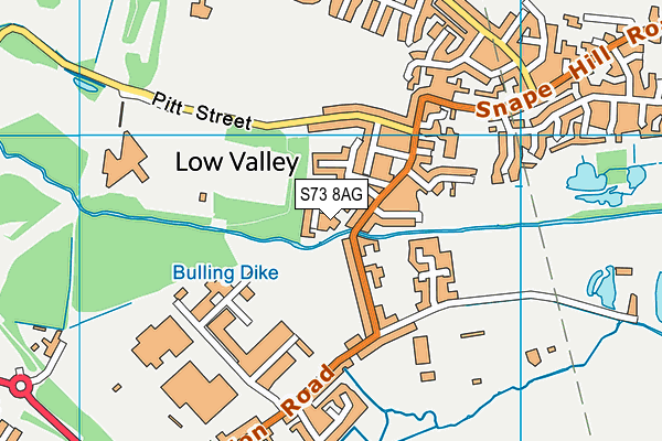 S73 8AG map - OS VectorMap District (Ordnance Survey) S73 8AG map - OS VectorMap District (Ordnance Survey)