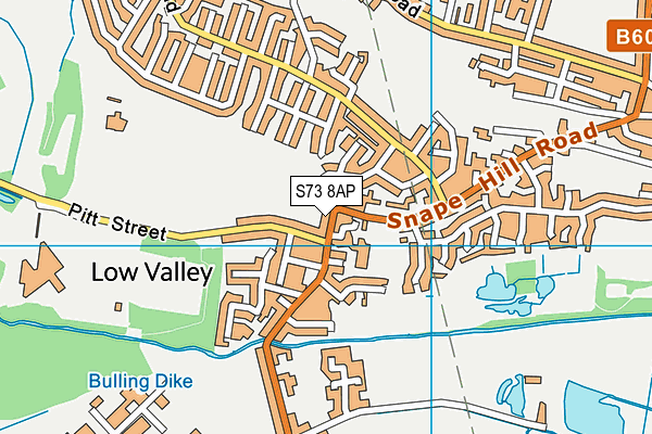 S73 8AP map - OS VectorMap District (Ordnance Survey) S73 8AP map - OS VectorMap District (Ordnance Survey)