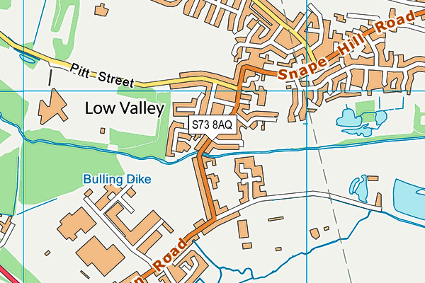 S73 8AQ map - OS VectorMap District (Ordnance Survey) S73 8AQ map - OS VectorMap District (Ordnance Survey)