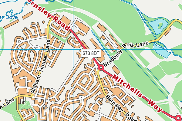 S73 8DT map - OS VectorMap District (Ordnance Survey) S73 8DT map - OS VectorMap District (Ordnance Survey)