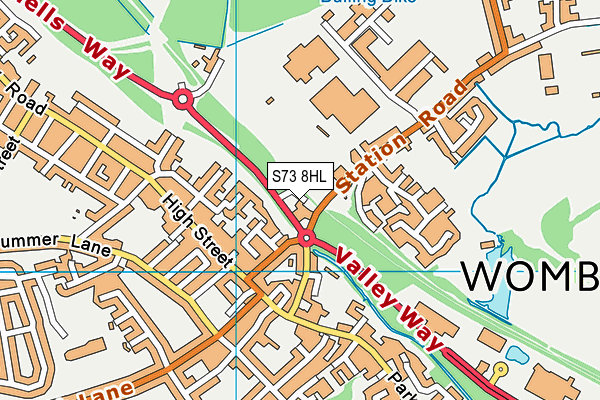 S73 8HL map - OS VectorMap District (Ordnance Survey) S73 8HL map - OS VectorMap District (Ordnance Survey)
