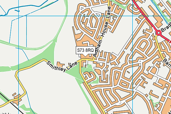 S73 8RQ map - OS VectorMap District (Ordnance Survey) S73 8RQ map - OS VectorMap District (Ordnance Survey)