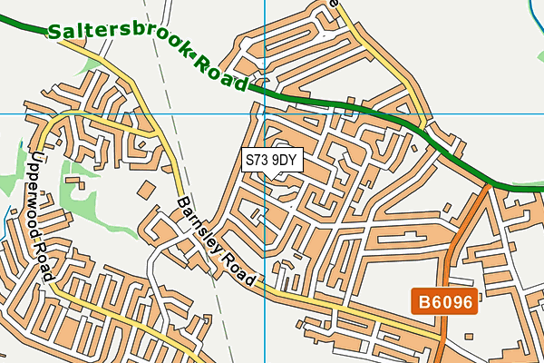 S73 9DY map - OS VectorMap District (Ordnance Survey) S73 9DY map - OS VectorMap District (Ordnance Survey)