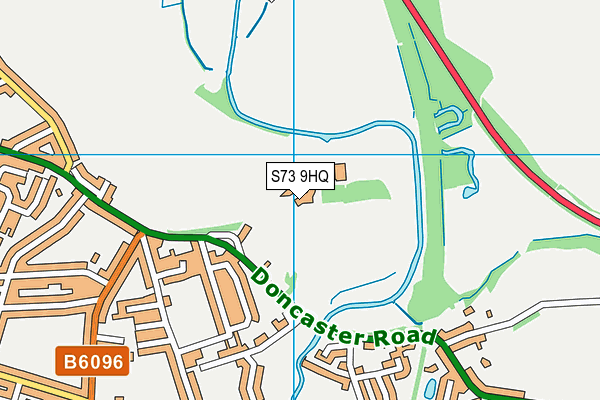 S73 9HQ map - OS VectorMap District (Ordnance Survey) S73 9HQ map - OS VectorMap District (Ordnance Survey)