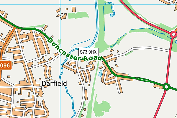 S73 9HX map - OS VectorMap District (Ordnance Survey) S73 9HX map - OS VectorMap District (Ordnance Survey)