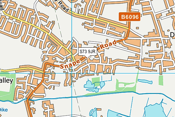 S73 9JR map - OS VectorMap District (Ordnance Survey) S73 9JR map - OS VectorMap District (Ordnance Survey)