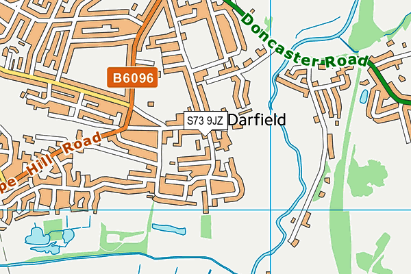 S73 9JZ map - OS VectorMap District (Ordnance Survey) S73 9JZ map - OS VectorMap District (Ordnance Survey)