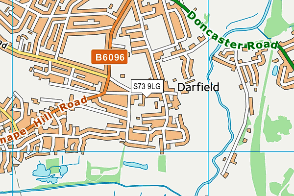 S73 9LG map - OS VectorMap District (Ordnance Survey) S73 9LG map - OS VectorMap District (Ordnance Survey)