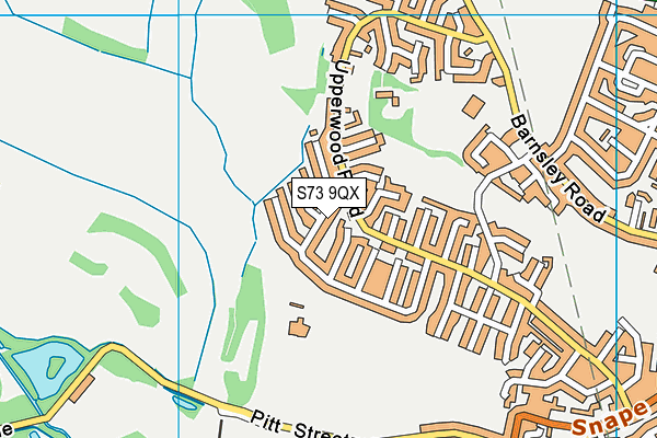 S73 9QX map - OS VectorMap District (Ordnance Survey) S73 9QX map - OS VectorMap District (Ordnance Survey)