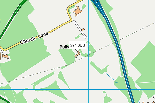 S74 0DU map - OS VectorMap District (Ordnance Survey) S74 0DU map - OS VectorMap District (Ordnance Survey)