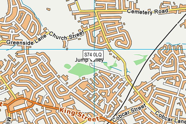 S74 0LQ map - OS VectorMap District (Ordnance Survey) S74 0LQ map - OS VectorMap District (Ordnance Survey)